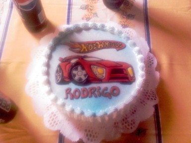 Segunda foto de la torta Hotwheels